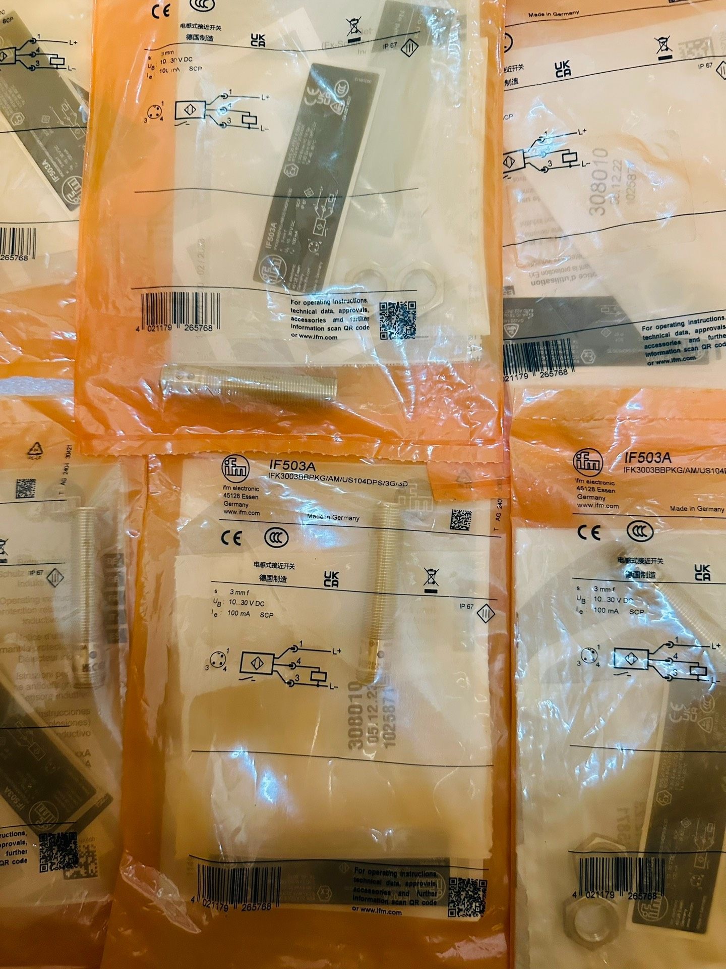 全新原装 ifm 易福门 IF503A 电感式接近开关，德国