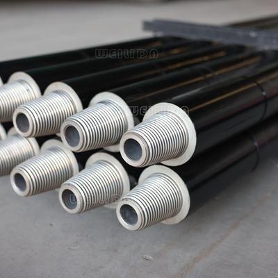 一体机钻杆76钻杆8毫米壁厚4米长螺纹23/8REG