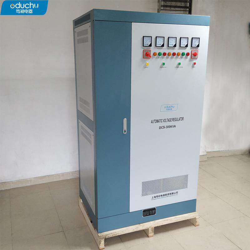 全自动补偿式三相稳压器SBW-300KVA电机机械设备380V低电压稳压器