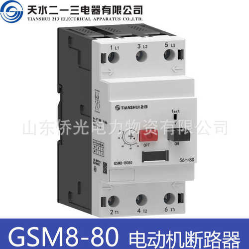 厂家直销天水二一三电动机保护断路器GSM8-8040 8063 8080 25-40