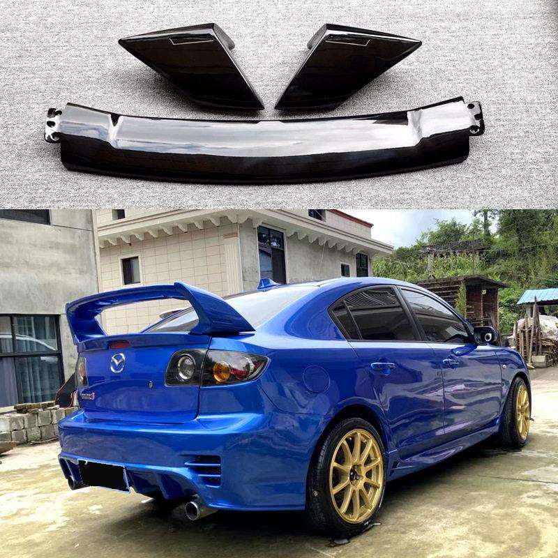 适用于2006-2013款马自达3尾翼马自达3经典款M3改装FD2款定风翼
