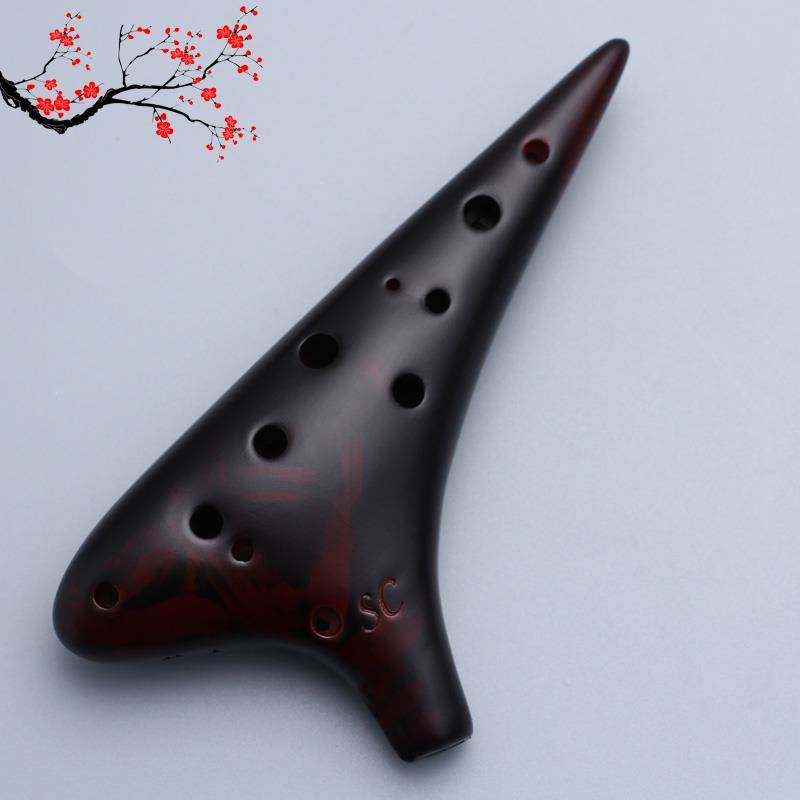 新款12孔笛高音C调SC十初二专业演奏级乐器学入门包教会陶孔6