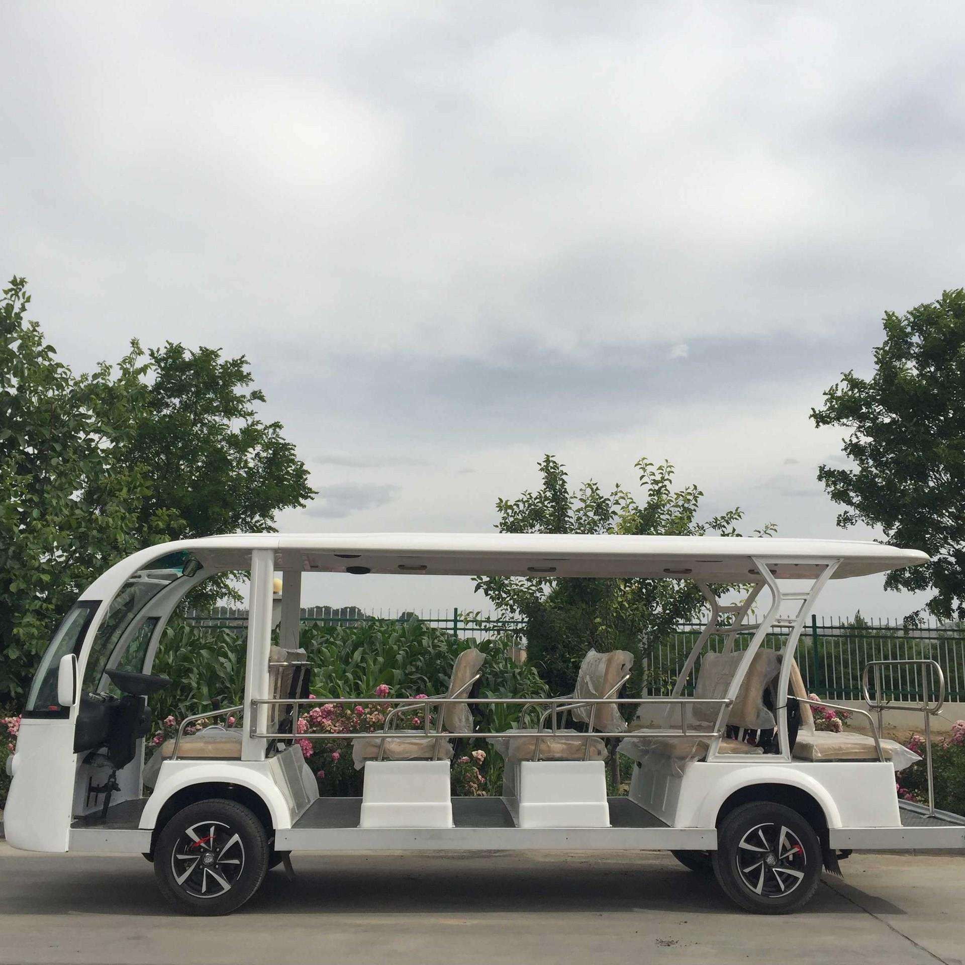 厂家直供旅游观光车14座楼盘看房车接待车物业小区代步观光