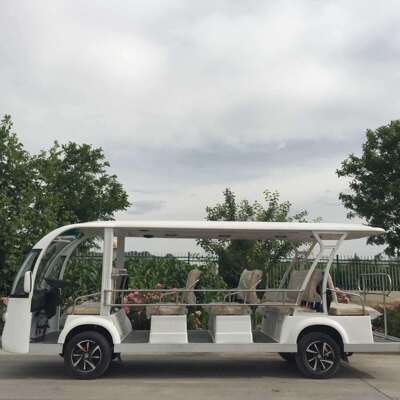 厂家直供旅游观光车14座楼盘看房车接待车物业小区代步观光