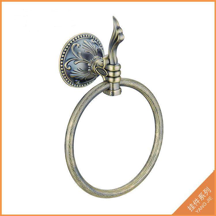 酒店浴室金RPI铜毛巾环浴室合金铜毛巾环合金合毛铜巾环毛巾环