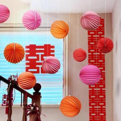 西瓜灯笼婚房装饰用品结婚挂饰商场七夕情人节中秋装饰品挂件婚庆