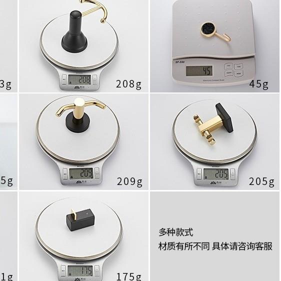 钩浴室黄铜钩免打孔/挂钩衣卫生间单门后钥匙钩墙挂衣钩 上衣帽钩