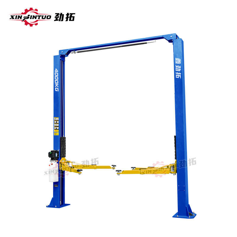 劲拓出口龙门举升机双柱两柱升降机工厂汽车修理4000kg汽修厂