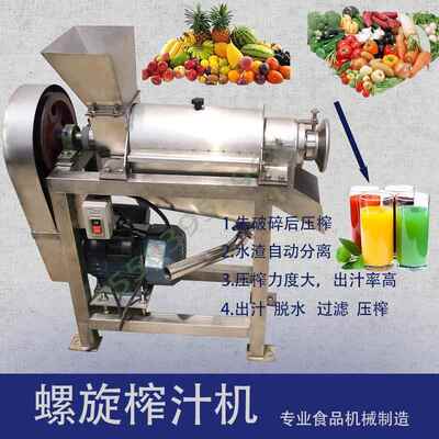 柠香瓜椰果旋转打汁机梨膏檬苹加果梨工设备蔬菜水破果碎QTJ榨汁