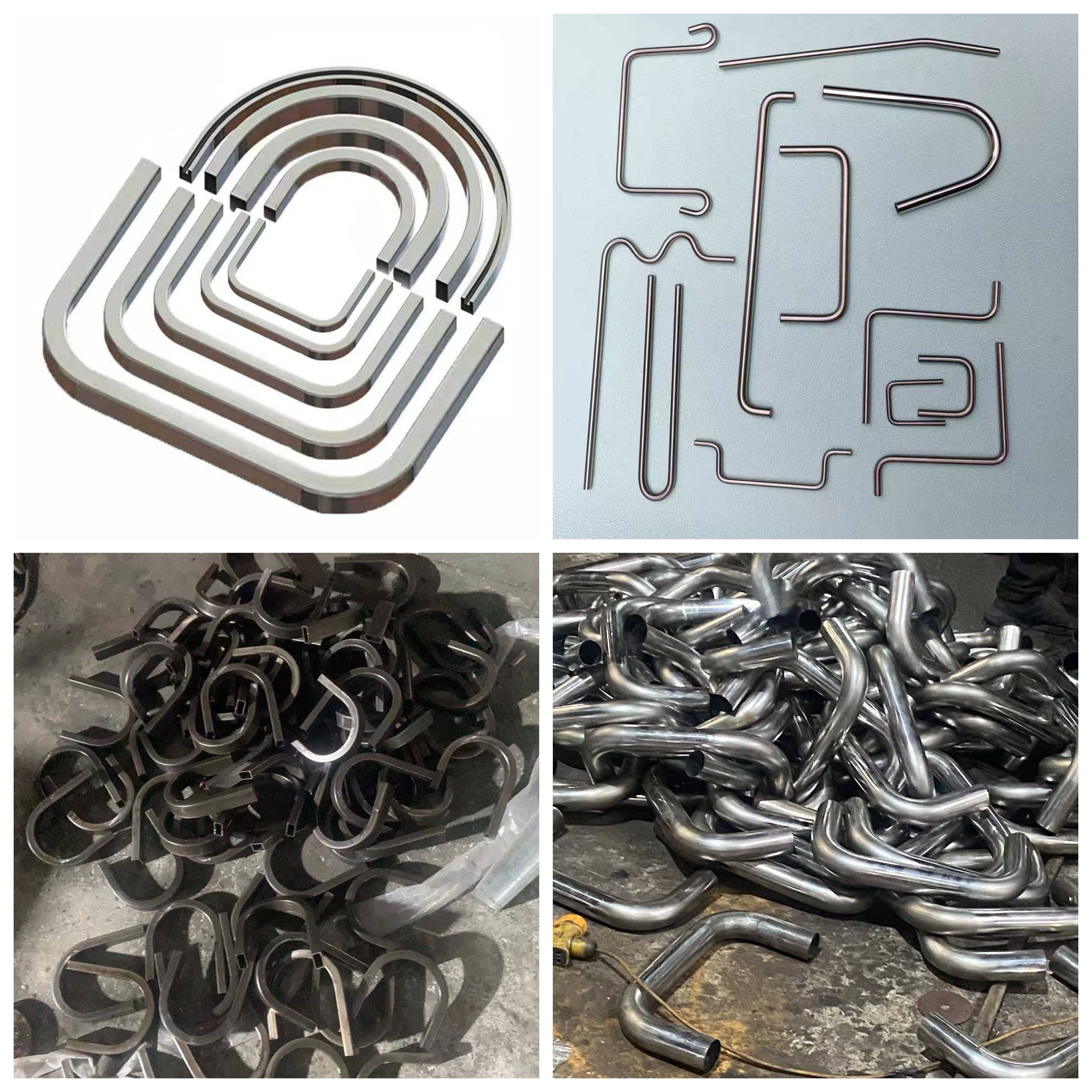 不锈钢方管拉弯加工 实心棒弯管加工 圆管折弯 铁管拉圆滚圆焊接