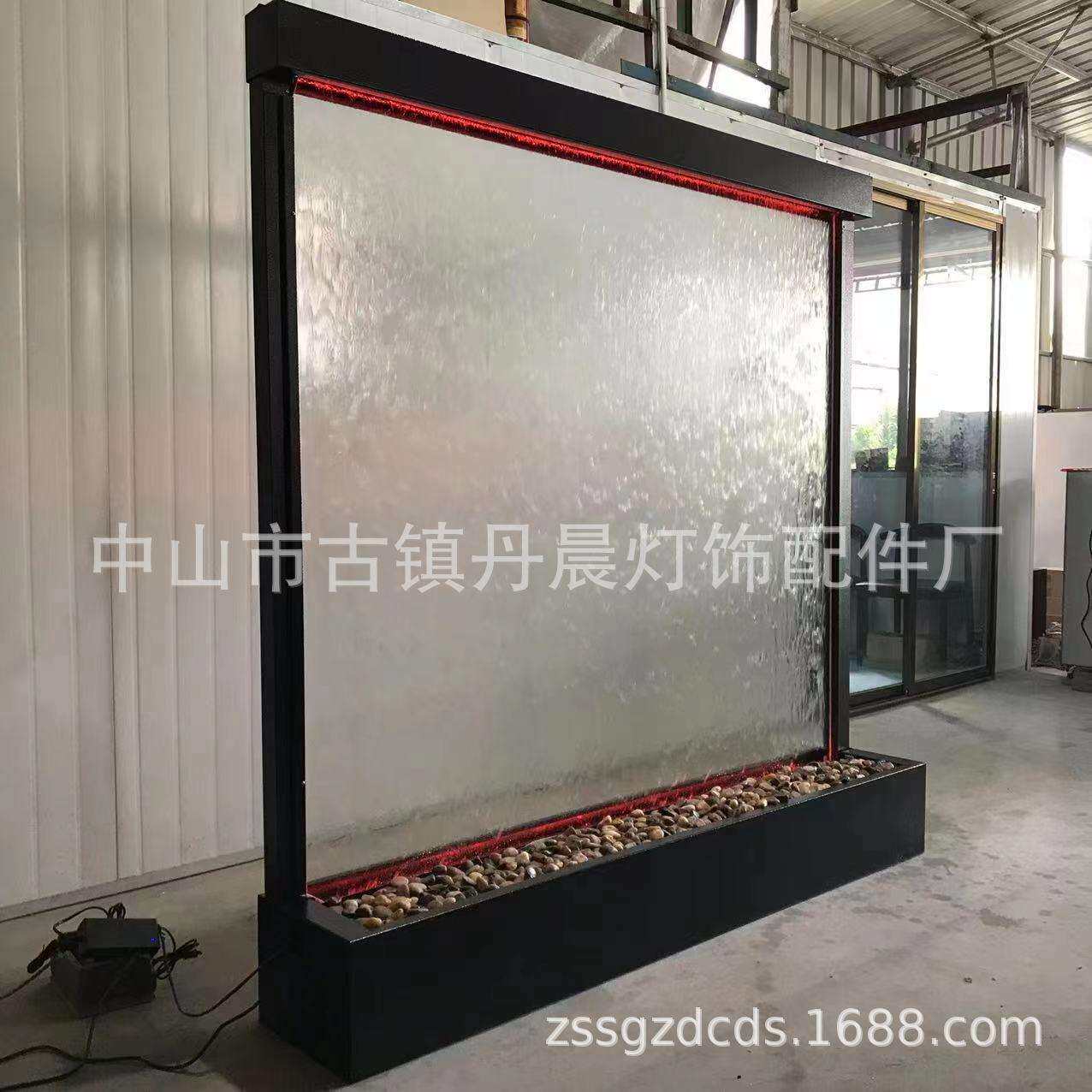 室内外可用的玻璃流水/不锈钢屏风/水幕墙/流水屏风/流水生财摆件