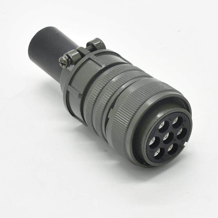 MS3106A24-10S连接器配套MS3102A24-10P公母航空插头7芯接头