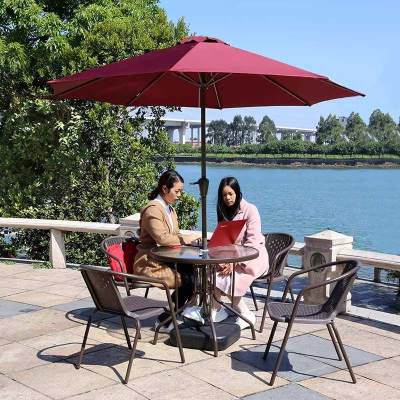 外遮阳伞桌椅露台室外带露天伞藤椅摆庭院组合防水阳台户外小休闲,商业/办公家具,商用折叠桌椅/展业桌椅,淘宝优惠券,粉丝福利购,淘宝优惠卷