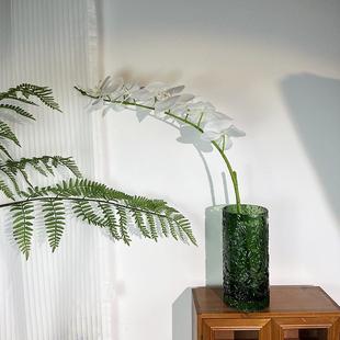 天台华莲复古森林 家居绿色玻璃花瓶咖啡厅新中 浪漫田野森系美式