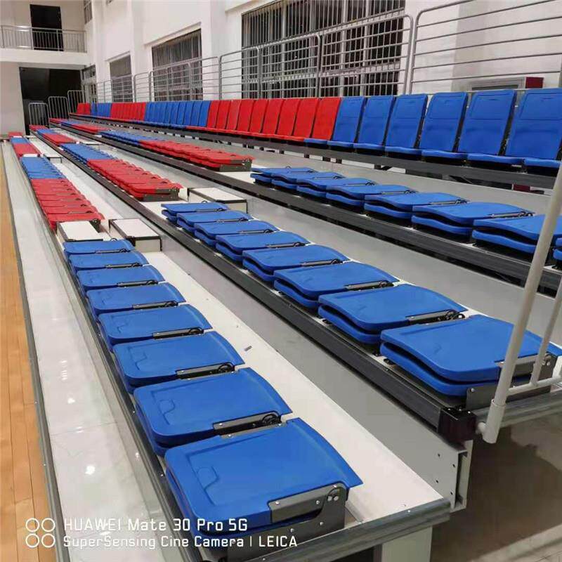 供应体育馆看台座椅前置翻板中空吹塑椅户外篮球场观众席看台