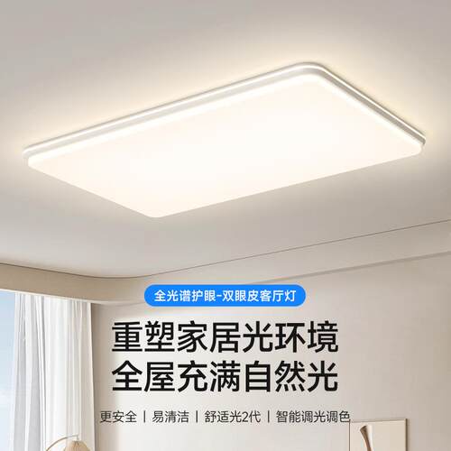 新款直销严选全光谱客厅灯大厅主灯简约高级感卧室吸顶灯全屋套餐