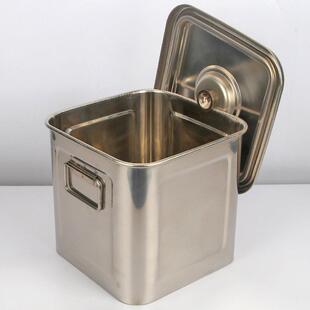 米桶不锈钢方桶方桶带盖加厚防潮防虫米桶家用储藏方桶大容量