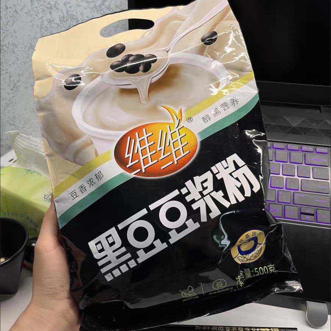 新货维维黑豆豆浆粉500g原味低糖味高蛋白营养豆奶粉孕妇旗舰店
