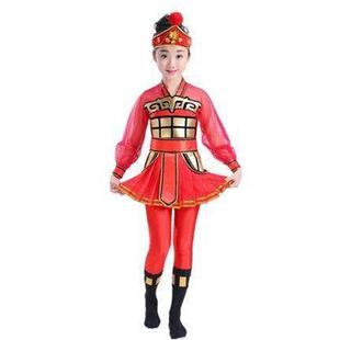 花木兰打鼓服儿小花旦穆桂英士将军表服演 旦童演出服古装 正品 兵元