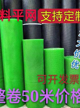 厂家绿色整卷塑料平网养殖网床养鸡网塑料网片小孔育雏网