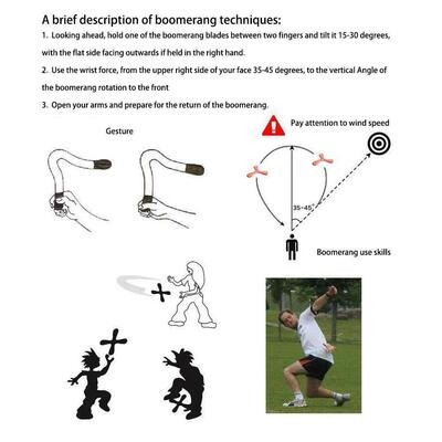Children Boomerang Soft Three-leaf Cross Adult-kids Interact