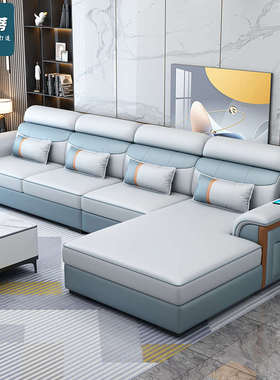 凯佳蒂家具北欧简约小户型布艺沙发现代轻奢客厅网红款科技布沙发