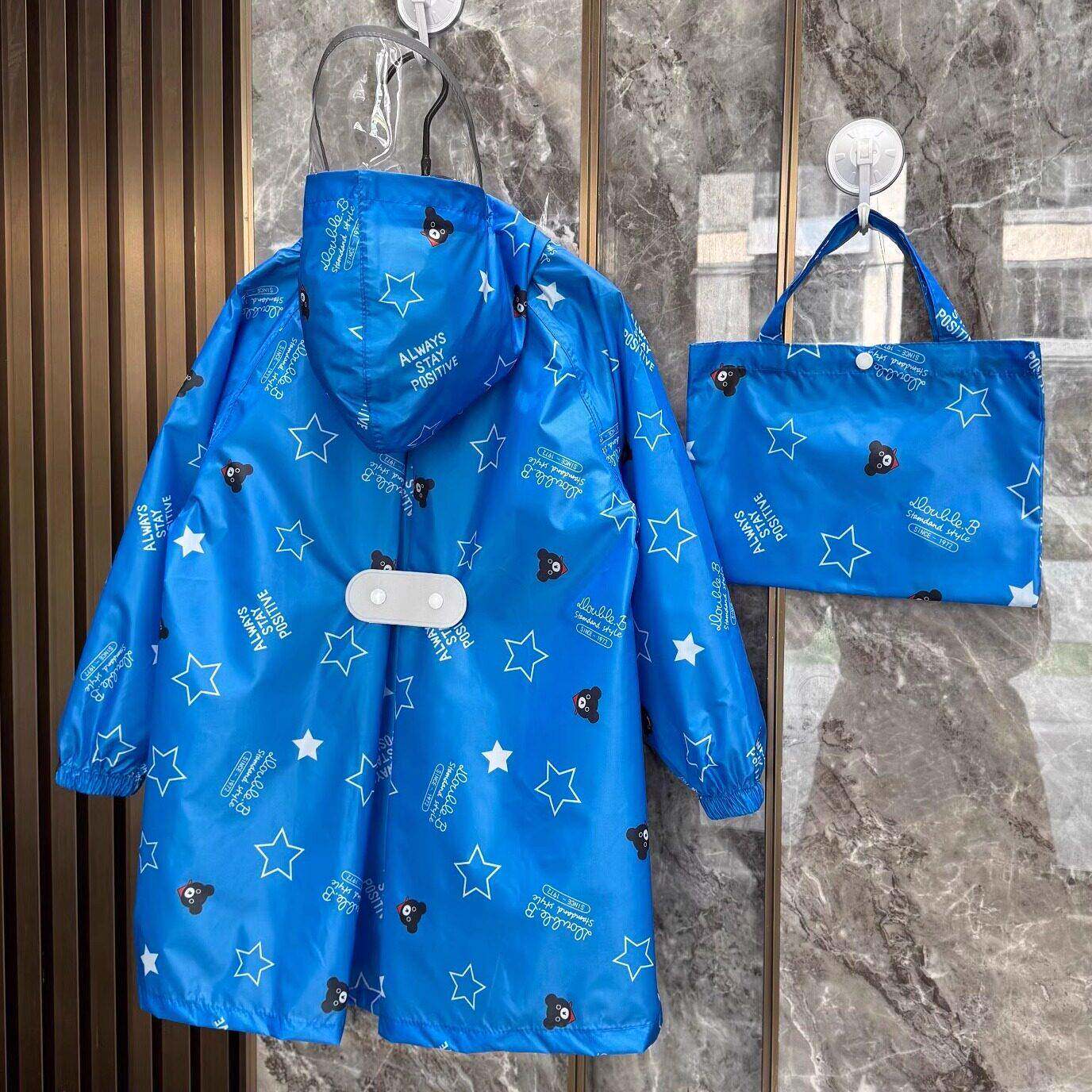 日系2025儿童雨衣男童女童轻便防水雨披女孩学生幼儿园轻薄防雨服