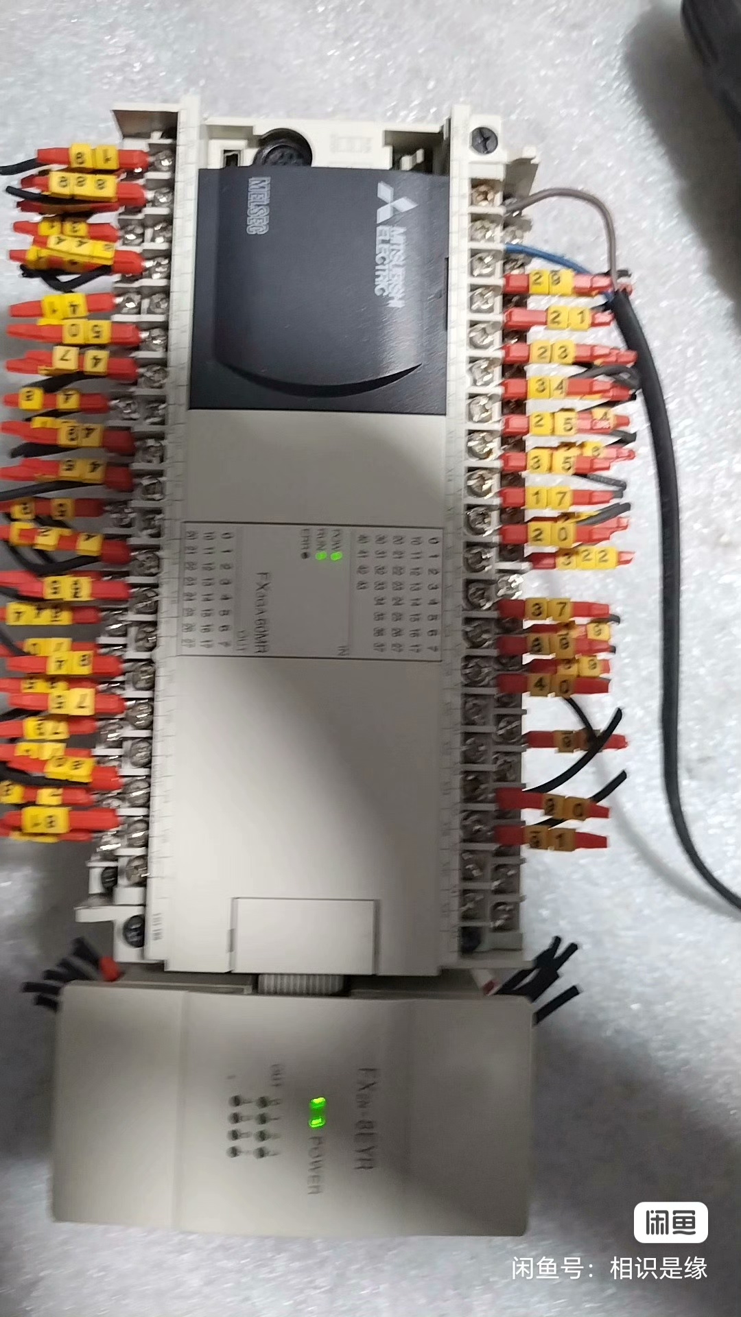 三菱PLC FX3GA-60MR-CM带扩展FX2N-8EY