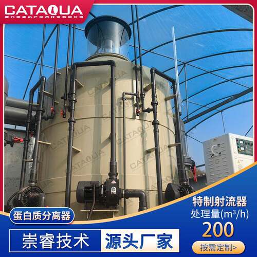 养鱼循环水设备200吨处理量蛋白分离器鲟鱼养殖水质净化设备