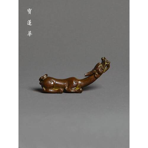 秋龙铜架子香插实心铜茶枕茶盘架香插刷架铜镇纸