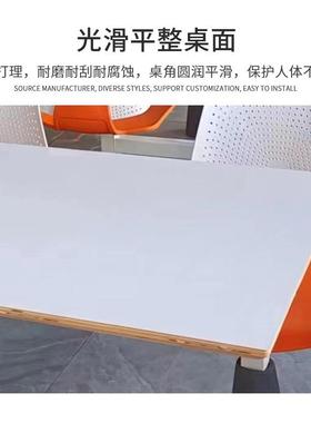 餐桌商用食堂饭人连体桌椅员工快餐面馆小吃四堂饭店服PTD务区家