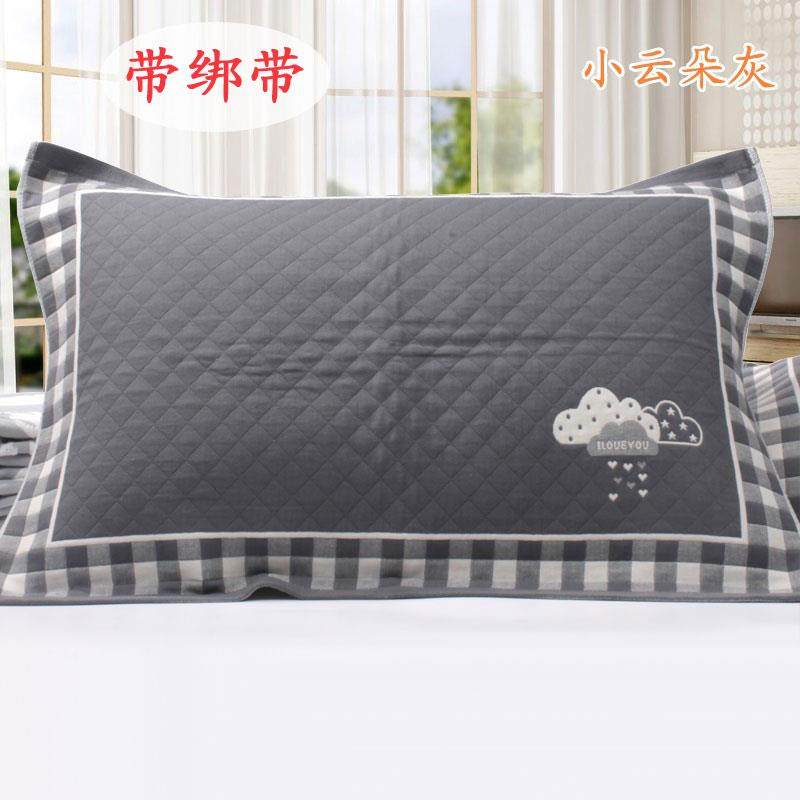带绑绳棉纱布枕巾一对两条加大成人防滑落卡通田园,床上用品,枕巾,淘宝优惠券,粉丝福利购,淘宝优惠卷