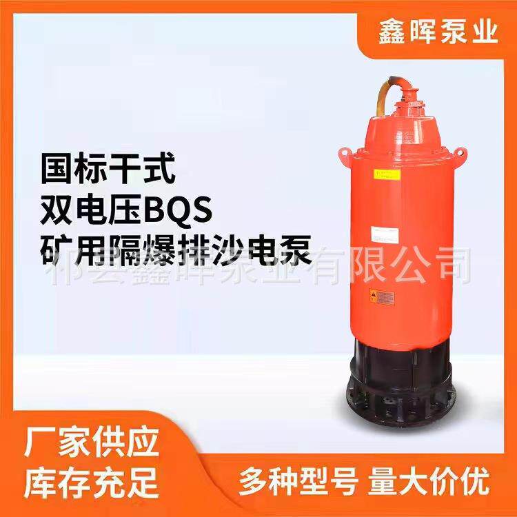 厂家直供BQS双电压矿用隔爆型潜水排沙电泵 煤安证隔爆证手续齐全