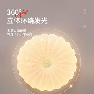 卧室照明led吸顶圆灯北欧轻奢高级感客厅家用室内房间天花板灯