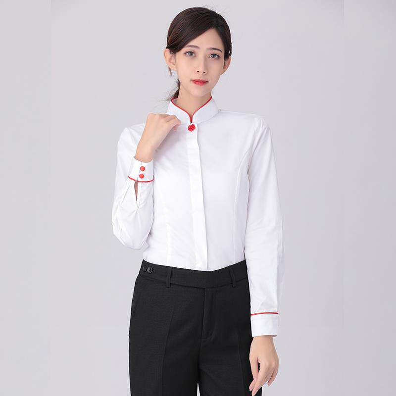 正品中信银行修女衬衫长袖短袖身制半服职装袖工作服立领业衬衣包