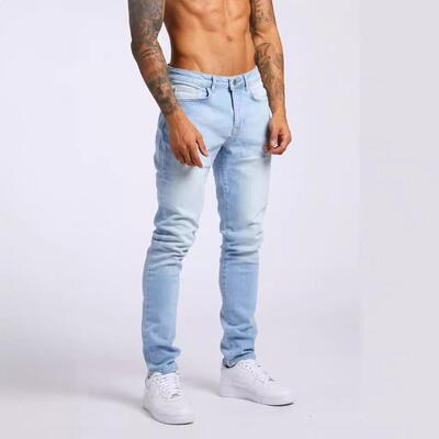 Jeans Denim Black Trousers pants for men Mens Casual Loose