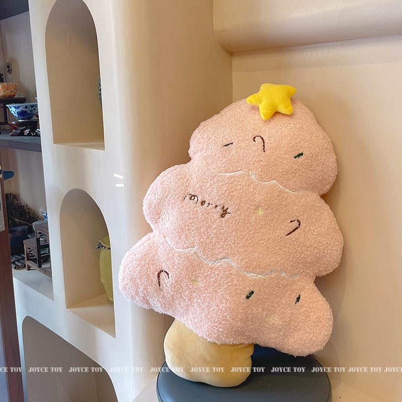 高档IN新节日装饰S抱枕圣诞树玩厅偶客沙发靠垫床上靠枕圣年诞节