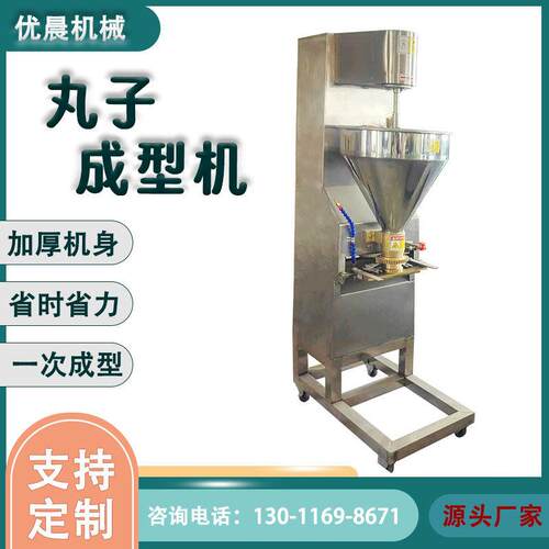 立式电加热肉丸成型机全自动蒸煮烫池鱼丸牛肉丸子加工商用机