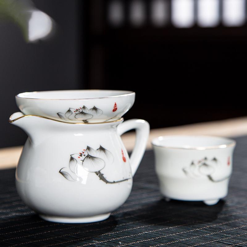 茶漏茶滤茶叶过滤网泡茶器分离器茶隔公道杯一体茶渣茶球架托茶胆