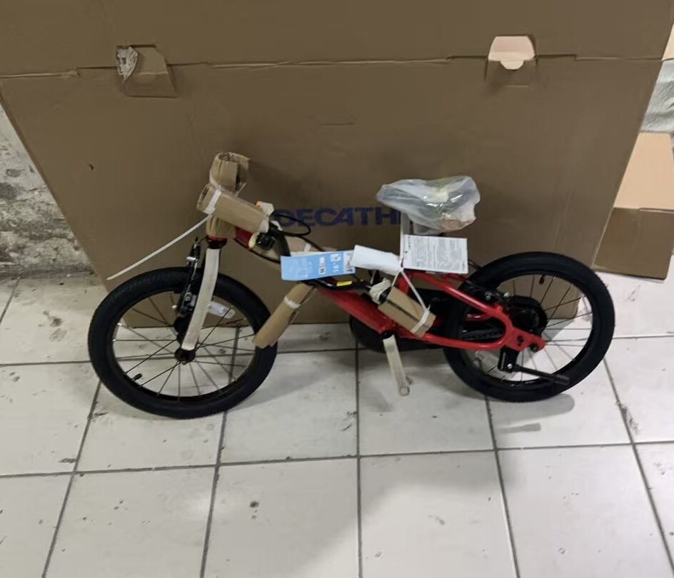 Детский велосипед Decathlon BTWIN 16 дюймов для мальчиков и девочек 4-6 лет, запатентованный тормоз photo review