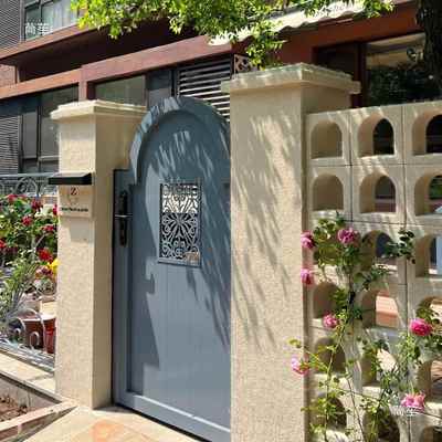 庭门院墅大别乡村院子小门铝金单开门户外花园门合过道走583廊门