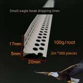 鹰嘴滴角线介质与网塑料Pvc外墙保护流水屋檐角角保护条