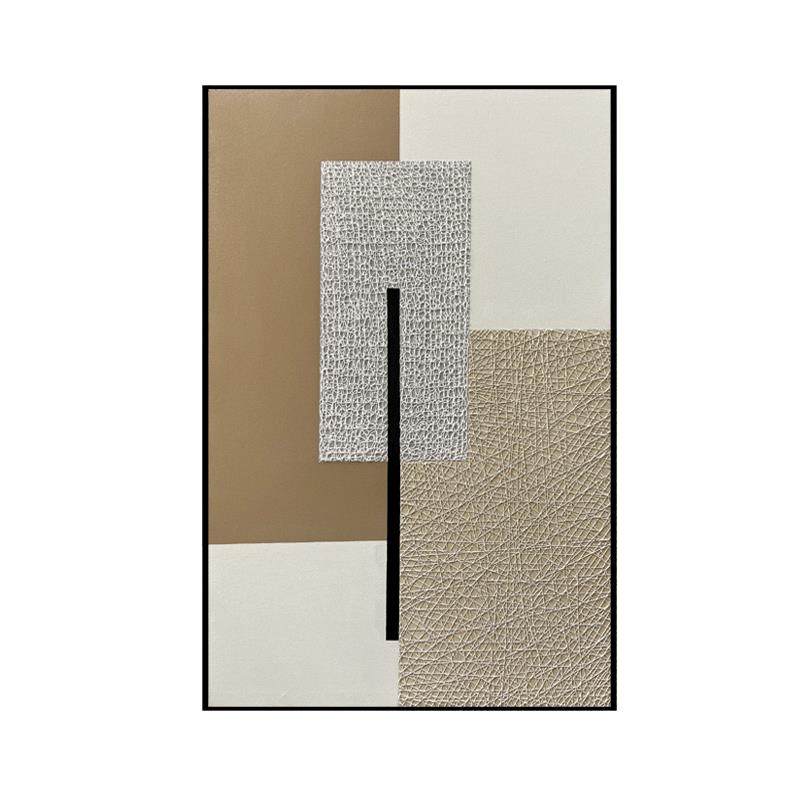 高档创寂纯手绘现代Normcore抽画客厅落地画装饰画象挂画原侘风格