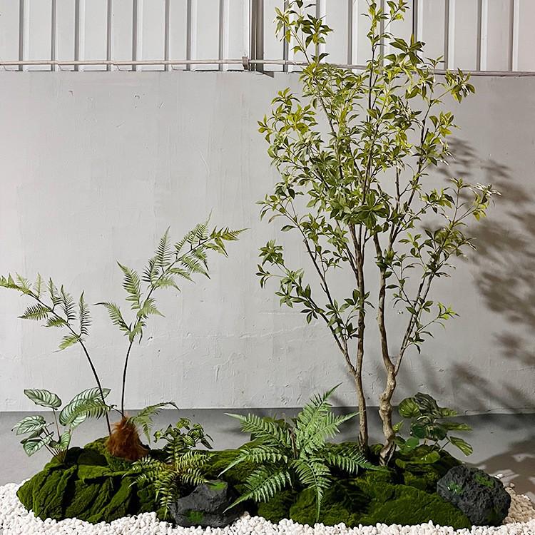 摆件装饰隔断马商场造景木假植橱窗室内树植物大型吊钟仿真醉绿