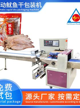 鱿鱼干包装机乌贼干海鲜特产装袋机全自动枕式食品包装机厂家直供