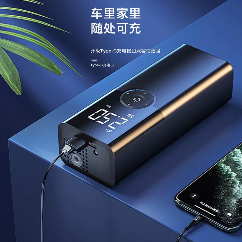车载无线充气泵汽轮自动充气补胎宝汽车用打气胎泵车车载打602气