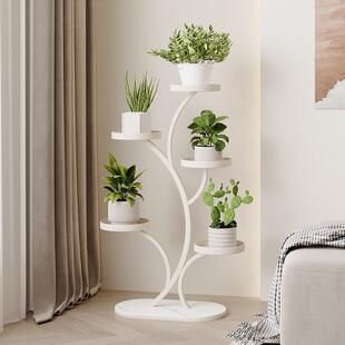 花架子客厅落地式2024新款阳台置物架可移动铁艺带轮多肉花盆托架