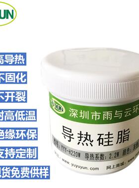 2.2W硅脂2W灰色导热硅脂导热硅胶铝基板灯珠散热膏导热胶1KG瓶装