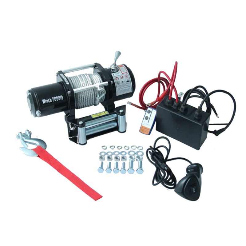 磅车用绞盘电动绞盘汽越野车自救电动绞盘12v24v钢丝绳5000