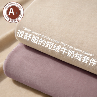冬季 秋冬牛奶绒四件套2025新款 珊瑚绒被套床单加绒床品宿舍三件套